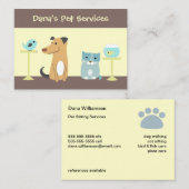 ペット付き添いの名刺 名刺 (正面/裏面)