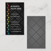 ペット付き添いの流線虹 名刺 (正面/裏面)