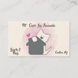 ペット付き添いの粗紡機犬の搭乗の名刺 名刺