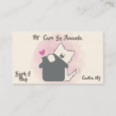 ペット付き添いの粗紡機犬の搭乗の名刺 名刺 (正面)