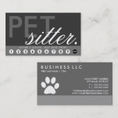 ペット付き添いはプログラムに報酬を与えます ロイヤリティカード (正面/裏面)