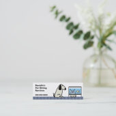 ペット付き添い犬及び猫 スキニー名刺 (スタンド正面)