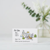 ペット付き添い 名刺 (スタンド正面)