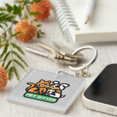ペット付き添い(犬及び猫) Keychain キーホルダー (正面右)