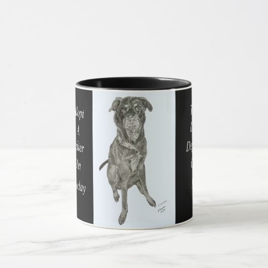 ペット保護メッセージ付きのレスキュー用マグカップ マグカップ (中央)