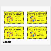 ペット入り 長方形シール (シート)