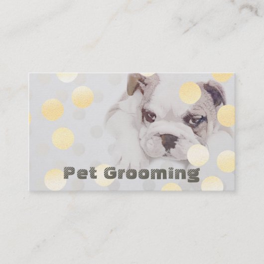 ペット入浴グルーミングブルドッグアポイントメント 予約カード (正面)