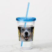 ペット写真のカスタマイズ追加 アクリルタンブラー (裏面)