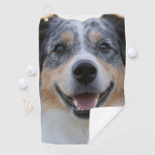 ペット写真のカスタマイズ追加 ゴルフタオル (インサイチュ)