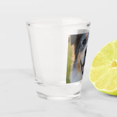 ペット写真のカスタマイズ追加 ショットグラス (左)