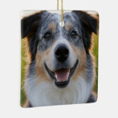ペット写真のカスタマイズ追加 セラミックオーナメント (右)