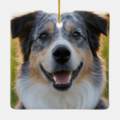 ペット写真のカスタマイズ追加 セラミックオーナメント (裏面)