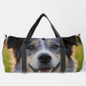 ペット写真のカスタマイズ追加 ダッフルバッグ (裏面)