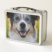 ペット写真のカスタマイズ追加 メタルランチボックス (裏面)