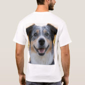 ペット写真のカスタマイズ追加 Tシャツ (裏面)