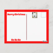 ペット写真のクリスマスを使う ポストカード (裏面)
