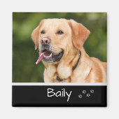 ペット写真のパーソナライズカスタム化 マグネット (正面)