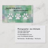 ペット写真の名刺 名刺 (正面/裏面)
