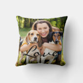 ペット写真の愛 クッション (裏面)
