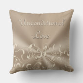 ペット写真の枕ペットネームか無条件愛 クッション (裏面)