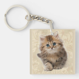 ペット写真のKeychainのギフト猫か子ネコのお母さん キーホルダー