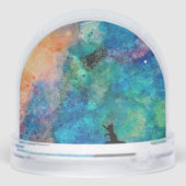 ペット写真を失った猫犬の悔やみや弔慰スノーグローブ (裏面)