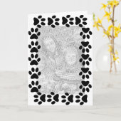 ペット写真カード カード (黄色い花)