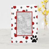 ペット写真カード カード (黄色い花)