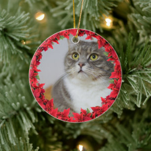 ペット写真クリスマス セラミックオーナメント