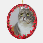 ペット写真クリスマス セラミックオーナメント (左)