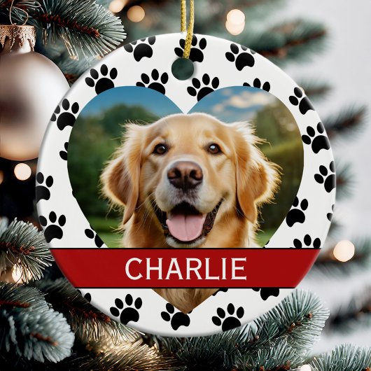 ペット写真クリスマス セラミックオーナメント