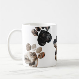 ペット写真コラージュの猫カスタム犬を作成 コーヒーマグカップ