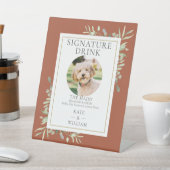 ペット写真シグネチャードリンクグリーナリーテラコッタ 台座サイン (インサイチュ)