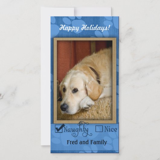 ペット写真テンプレートいけな – またはnice シーズンカード (正面)