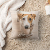 ペット写真パーソナライズされた装飾用クッション クッション (ブランケット)