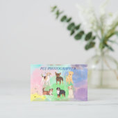 ペット写真家 – ドッグウォーカー名刺 名刺 (スタンド正面)