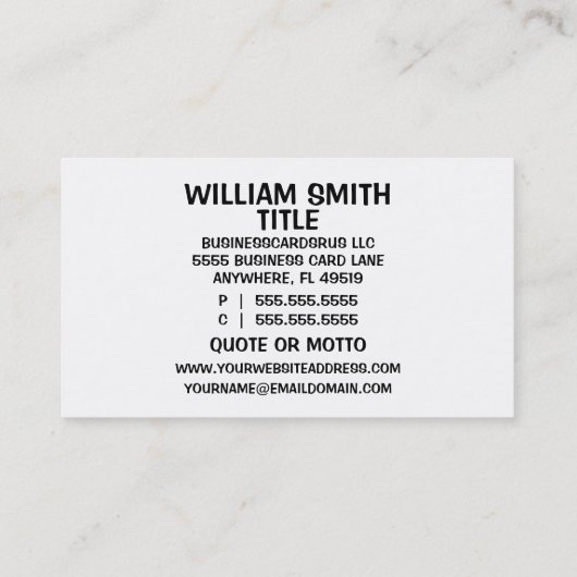 ペット写真家 名刺 (裏面)