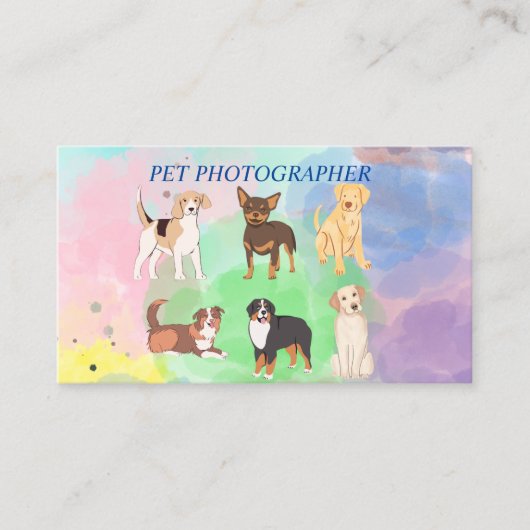 ペット写真家 – Pet Shelter Business Card 名刺 (正面)