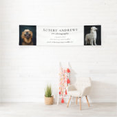 ペット写真犬ビジネス写真テンプレート 横断幕 (インサイチュ)