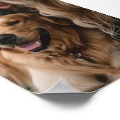 ペット写真記念ペットロス引用文 パーソナライズされた ポスター (角)