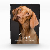 ペット写真記念悔やみや弔慰の献上品 フォトブロック (正面)