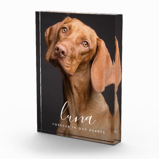 ペット写真記念悔やみや弔慰の献上品 フォトブロック (右)