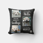 ペット写真記念犬の形見 |ペットロス クッション (正面)