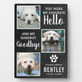 ペット写真記念犬の形見 |ペットロス フォトプラーク (正面)