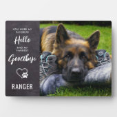 ペット写真記念 – 犬の写真記念 – Pet Loss フォトプラーク (正面)