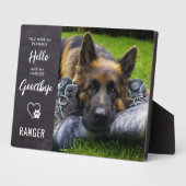 ペット写真記念 – 犬の写真記念 – Pet Loss フォトプラーク (側面)