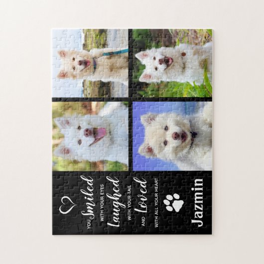 ペット写真記念 – 犬の悔やみや弔慰引用文- Pet Loss ジグソーパズル (縦)