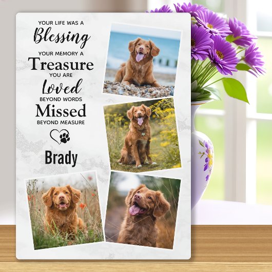 ペット写真追悼の里山犬フォトメモリアル フォトプラーク