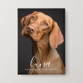 ペット写真追悼記念の献上品 缶バッジ (正面)