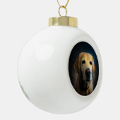 ペット写真 セラミックボールオーナメント (左)